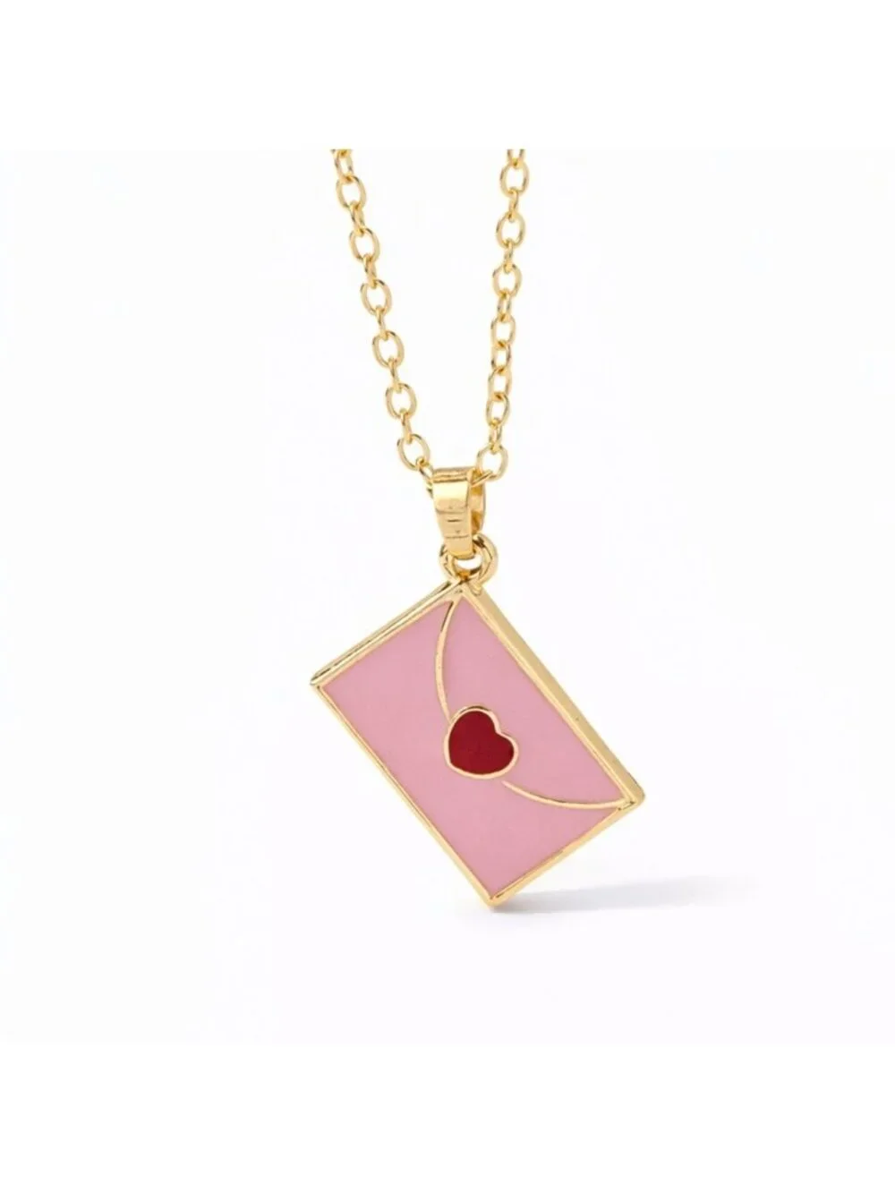 New! Pink Love Letter Charm Necklace NWOT (3007)